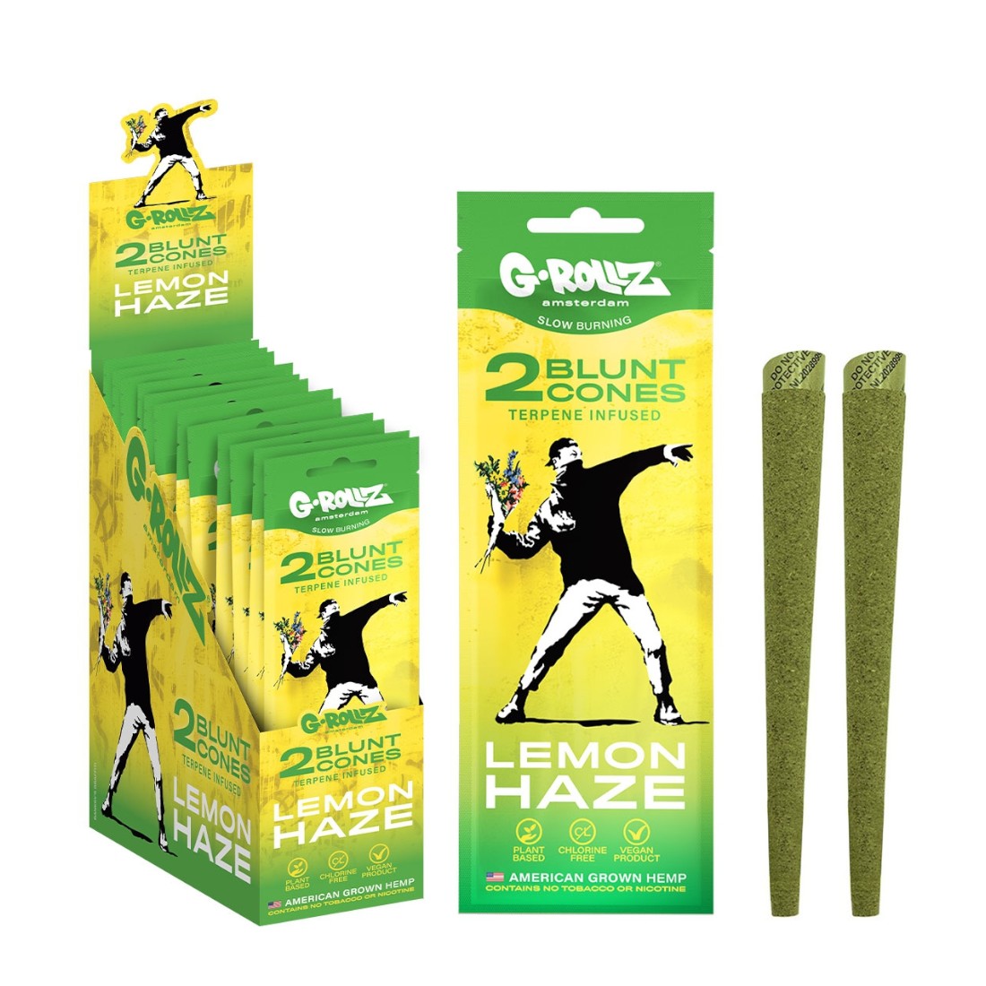 2x Lemon Haze Terpen-angereicherte Hanf-Cones