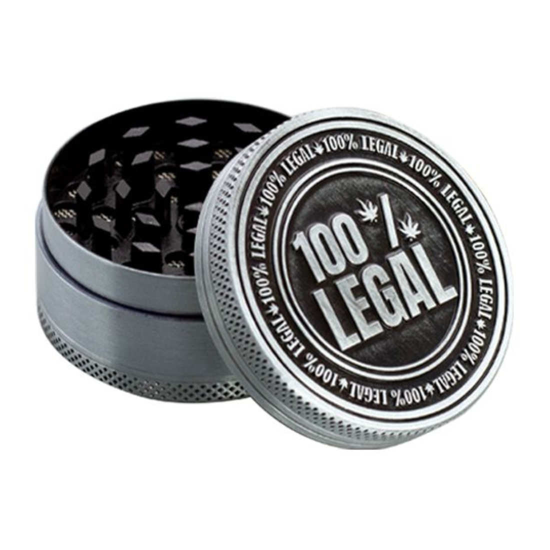 420 3-teilige Zink-Mühle 50mm (Silber)