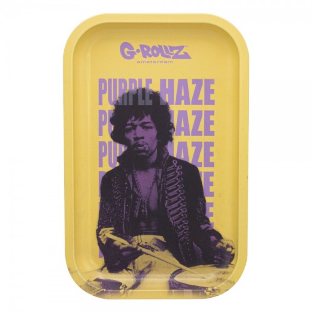 'Purple Haze III' Mittlere Tablett 17.7 x 27.5cm (Gelb)