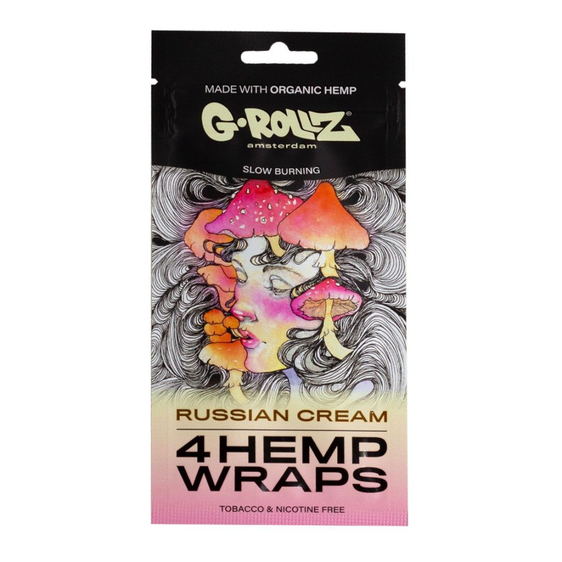 4x 'Russian Cream' Hanf Wraps