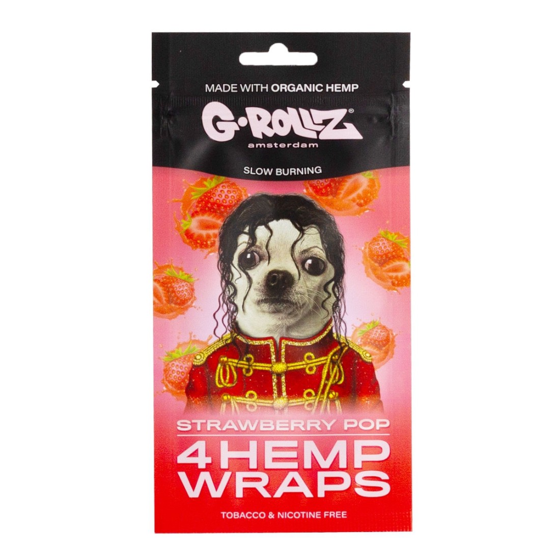 4x 'Strawberry Pop' Hanf Wraps