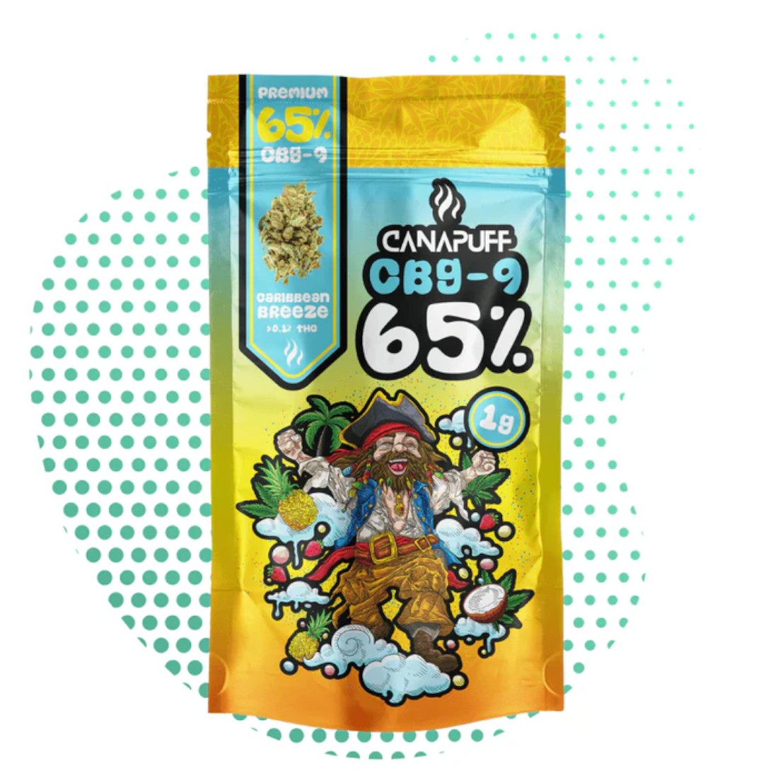 CBG9 flowers 65% Caribbean Breeze (1g)