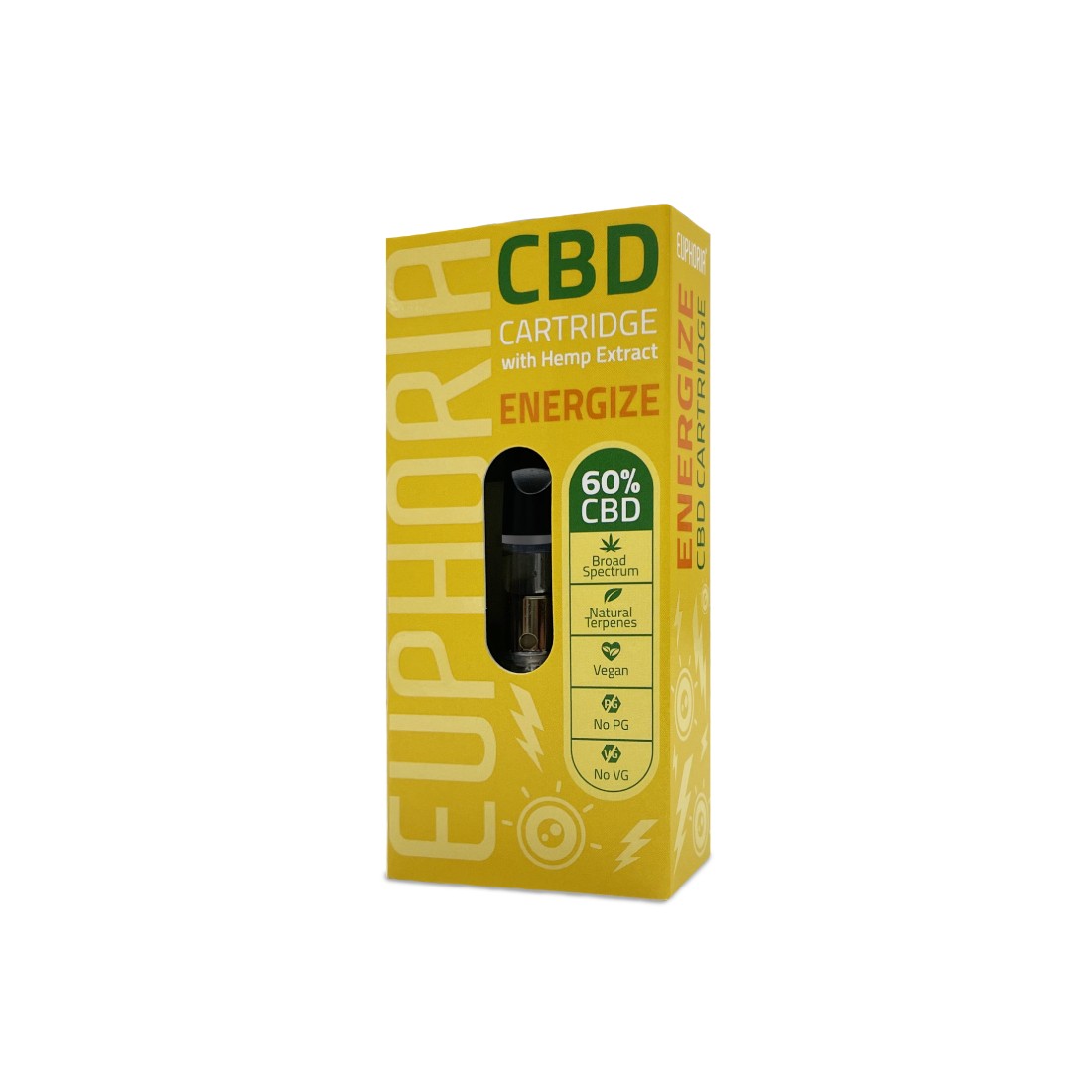CBD-Kartusche Energize 1 ml - 60% CBD