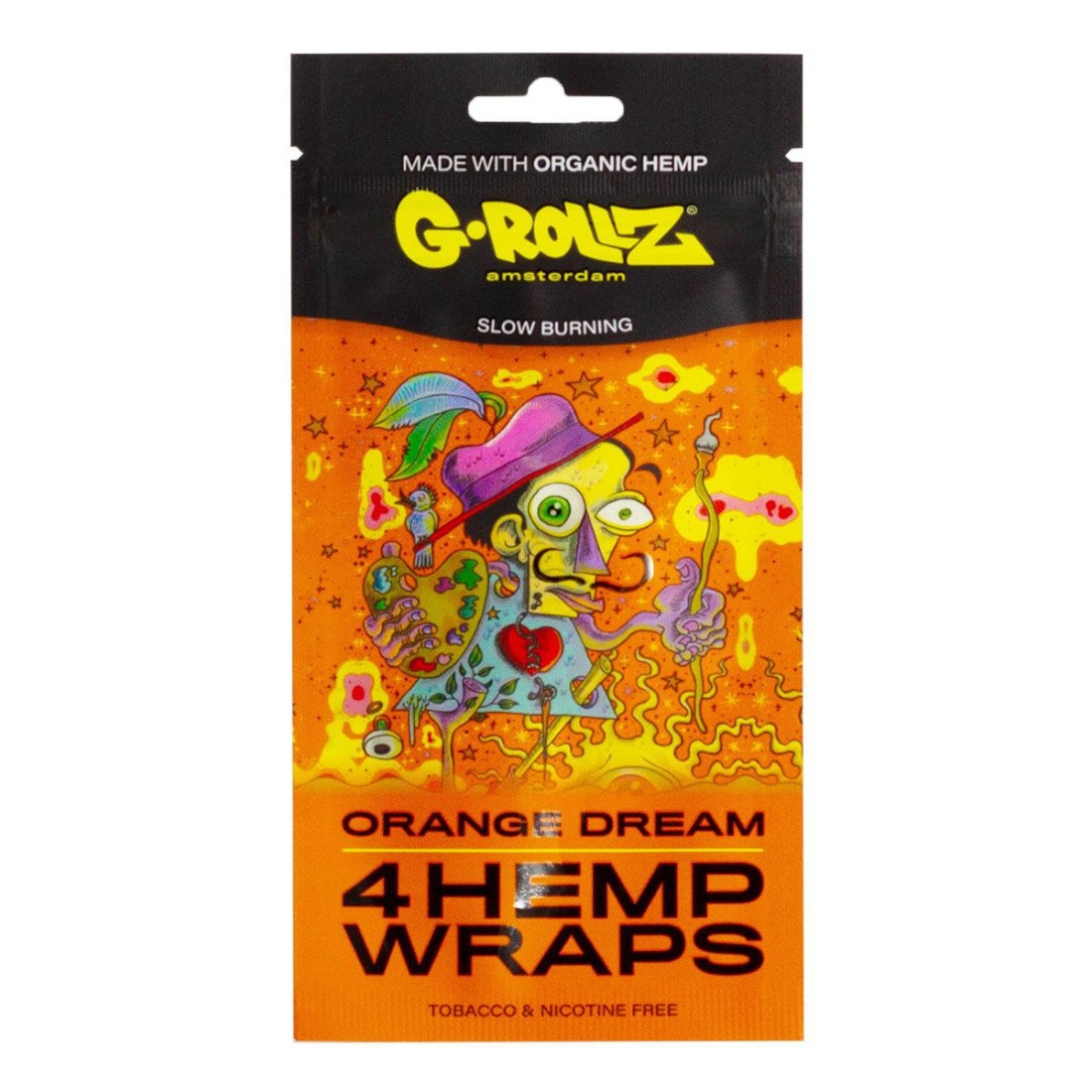 4x 'Orange Dream' Hanf Wraps