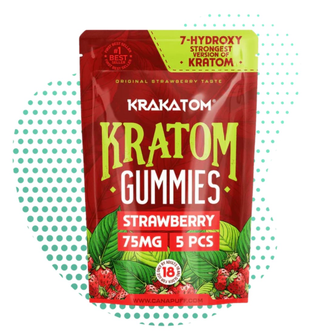 7-Hydroxy Kratom Gummis ‘Erdbeere’