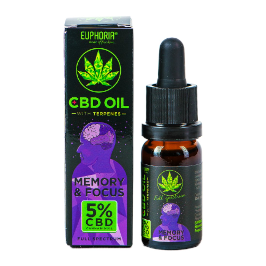 5% CBD Öl mit Terpenen: Memory & Focus
