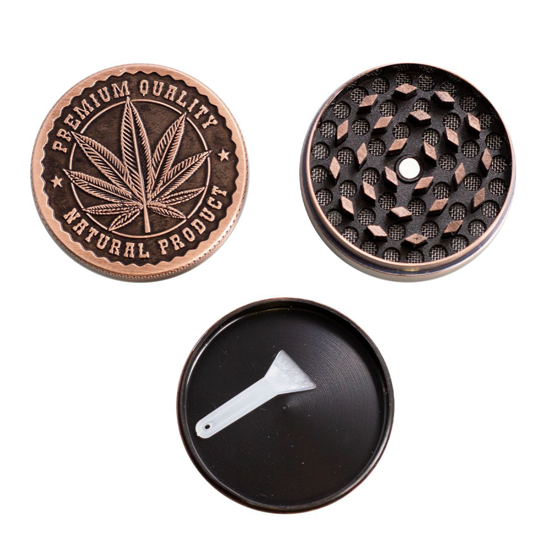 420 3-teilige Zink-Mühle 50 mm (Bronze)
