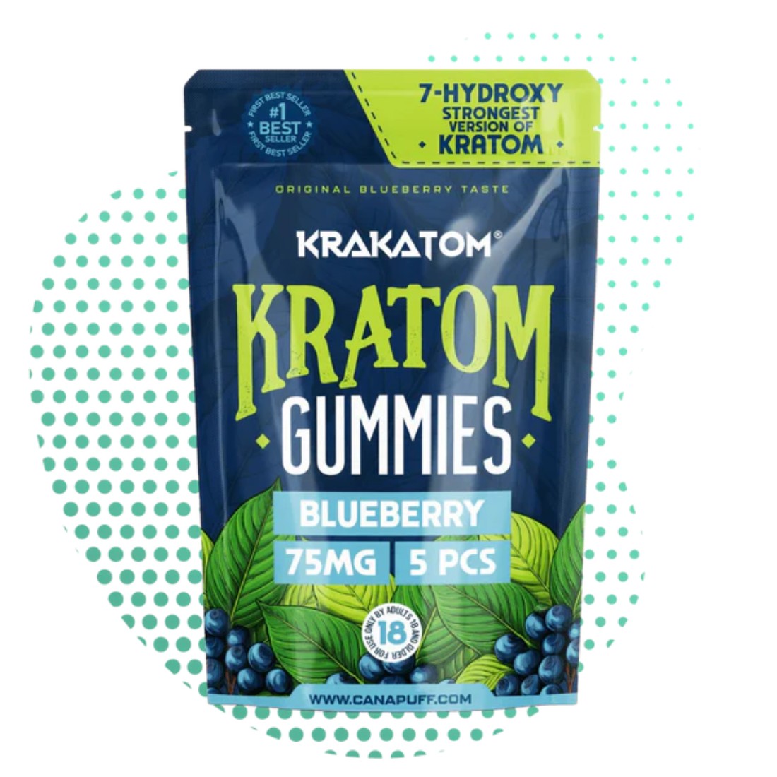7-Hydroxy Kratom Gummis ‘Heidelbeere’