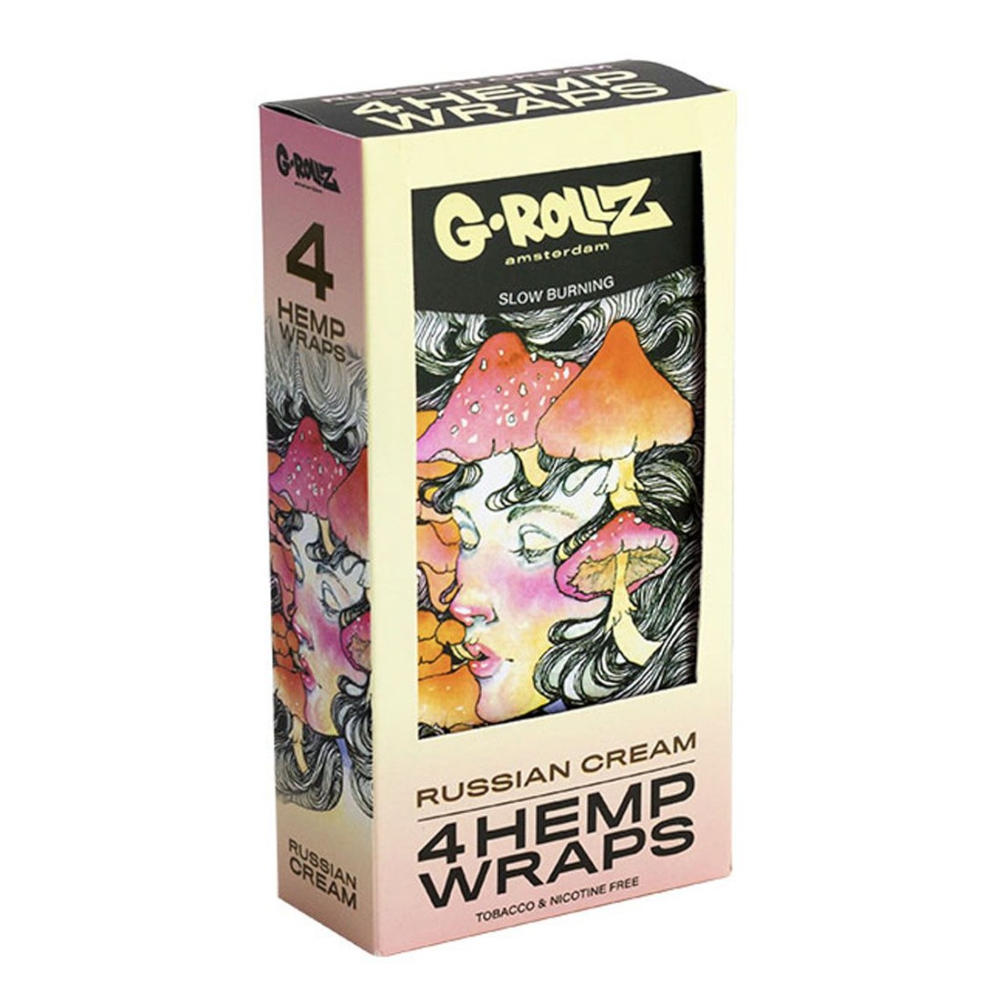 4x 'Russian Cream' Hanf Wraps