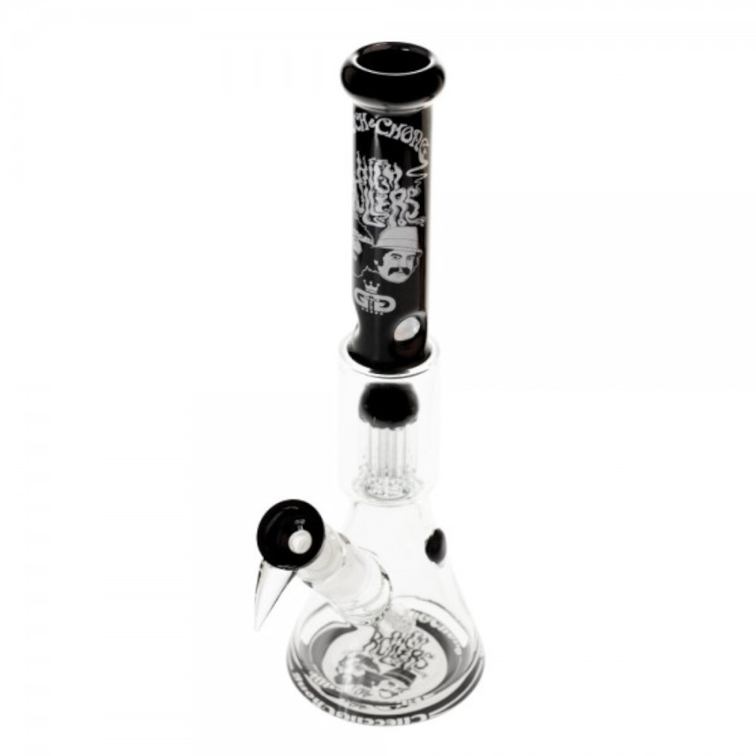 Cheech & Chong Smoking Brothers Beaker Bong Black