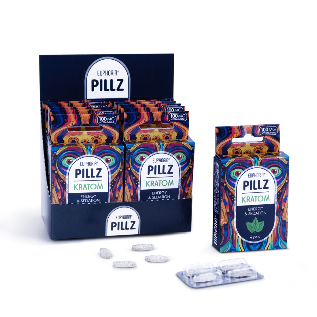 Kratom PILLZ - 100mg Mytragynine
