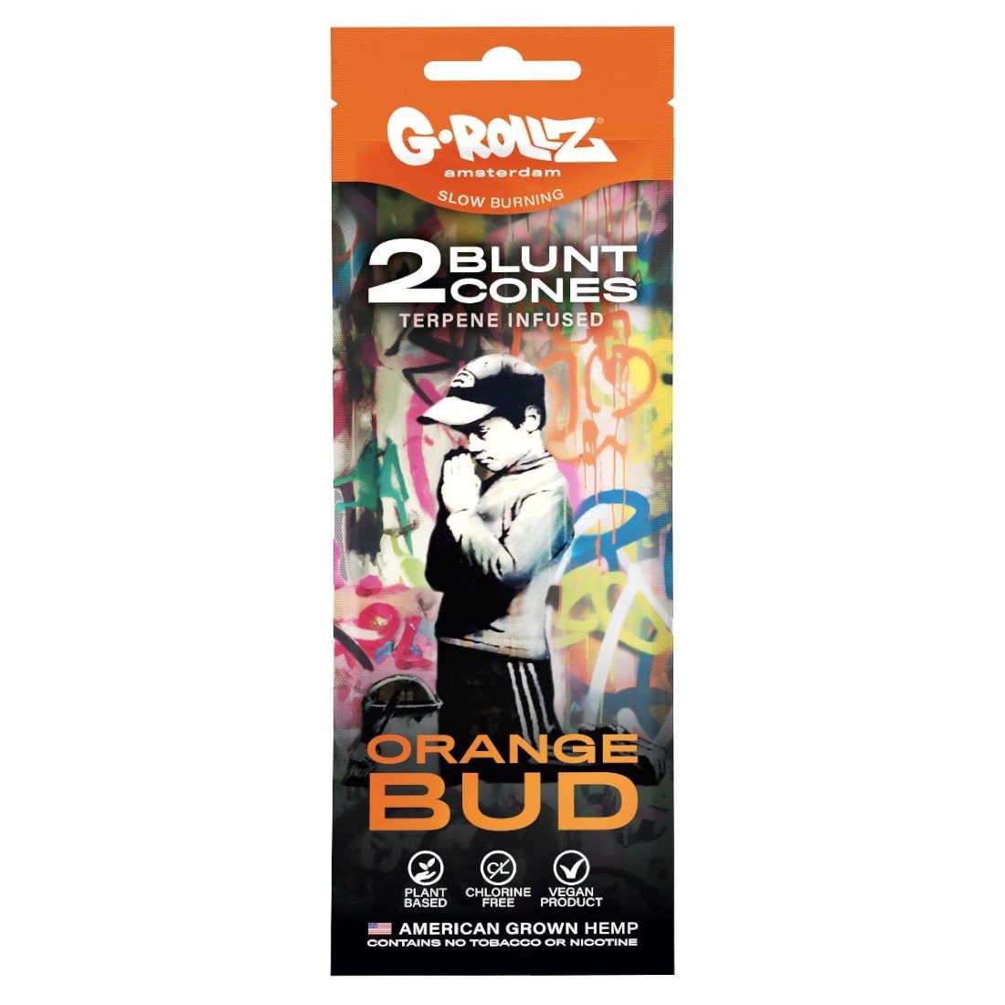 2x Orange Bud Terpen-angereicherte vorgefertigte Hanf-Cones