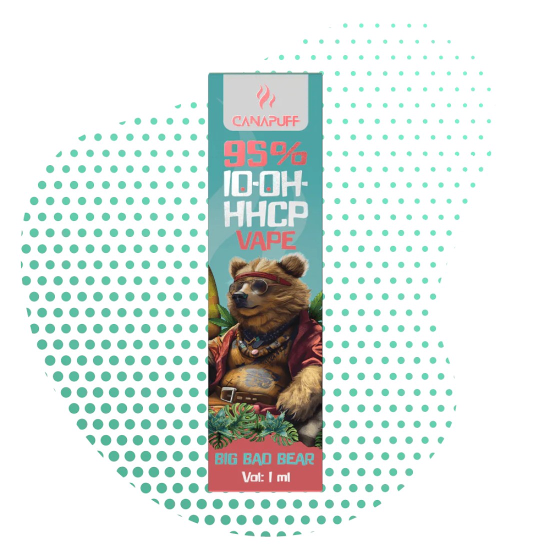 Big Bad Bear 95% 10-OH-HHCP - Einweg - 1 ml