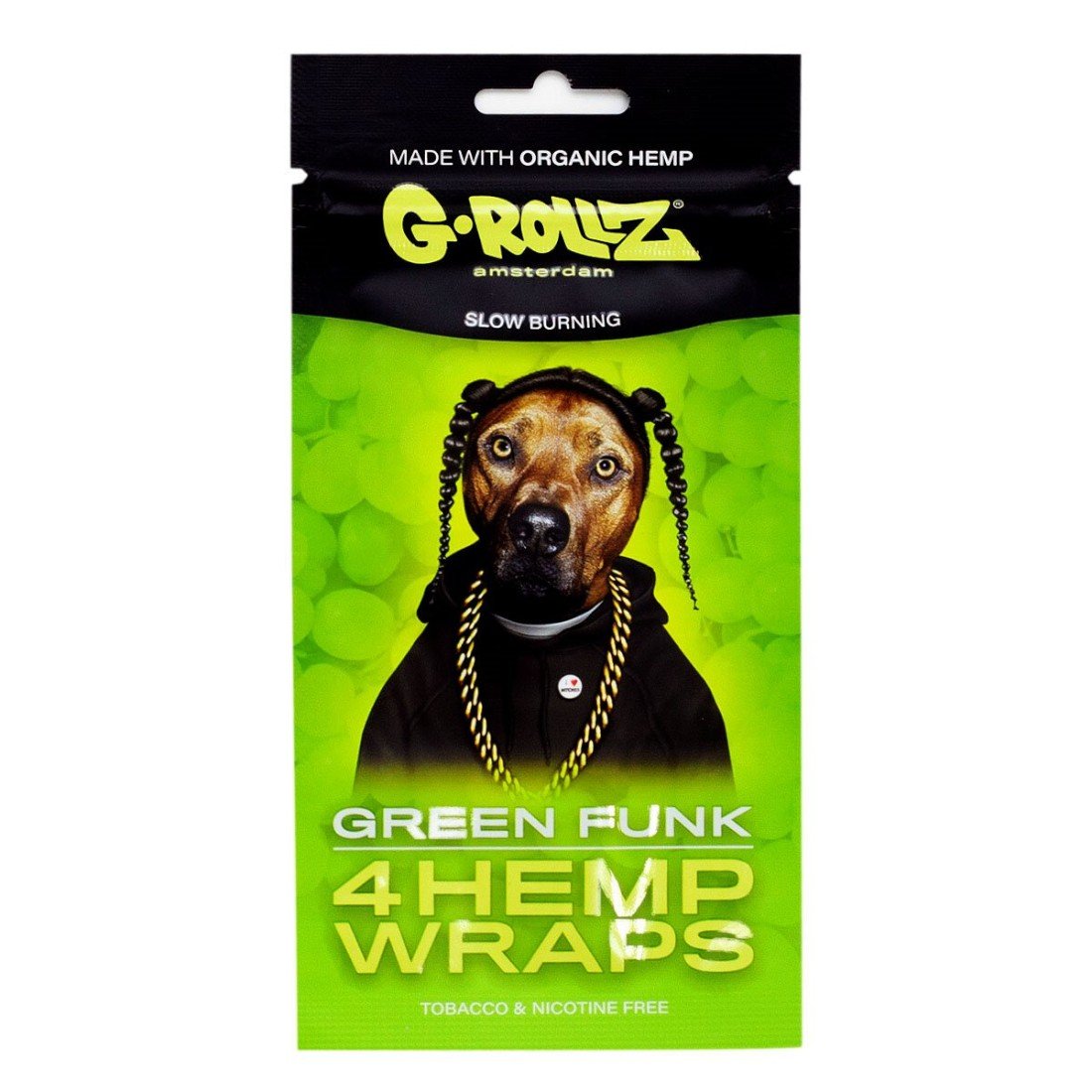 4x 'Green Funk' Hanf Wraps
