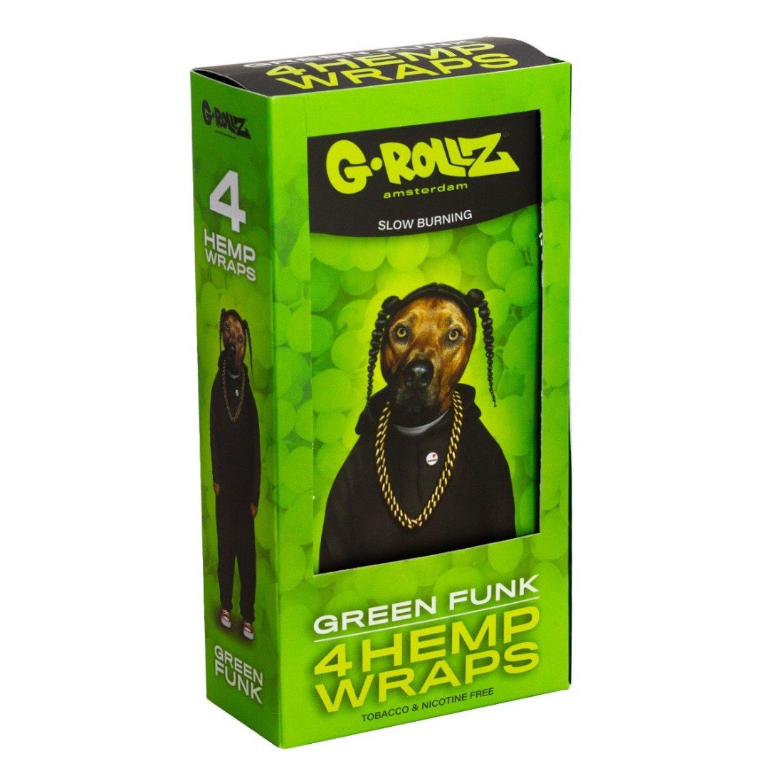 4x 'Green Funk' Hanf Wraps